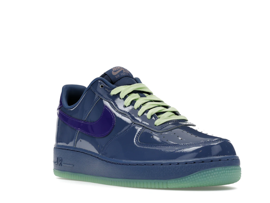 Nike Air Force 1 Low Patent Leather Mystic Navy Grape Ice
