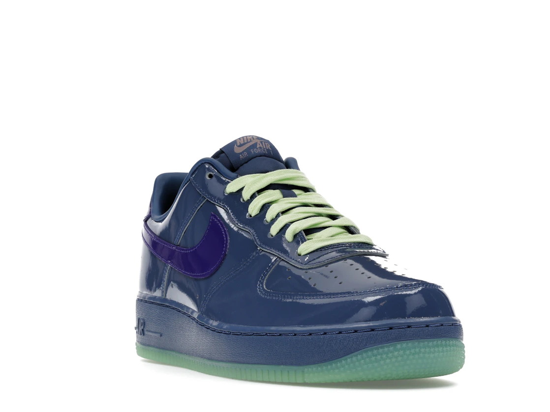 Nike Air Force 1 Low Patent Leather Mystic Navy Grape Ice