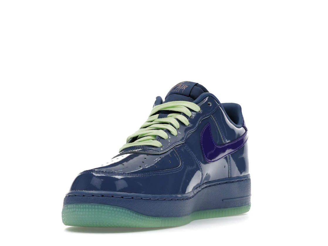 Nike Air Force 1 Low Patent Leather Mystic Navy Grape Ice