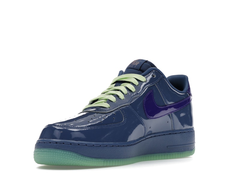Nike Air Force 1 Low Patent Leather Mystic Navy Grape Ice