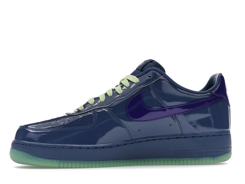 Nike Air Force 1 Low Patent Leather Mystic Navy Grape Ice