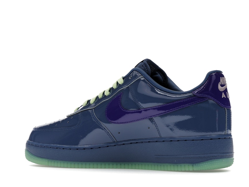 Nike Air Force 1 Low Patent Leather Mystic Navy Grape Ice