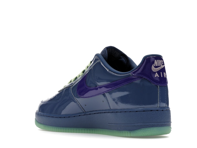 Nike Air Force 1 Low Patent Leather Mystic Navy Grape Ice