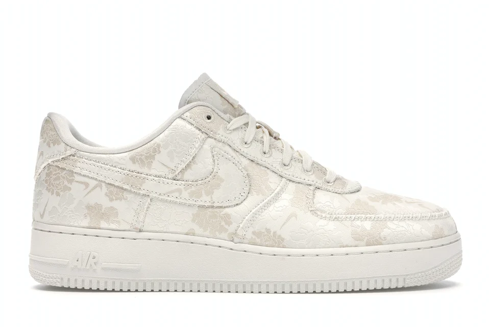 Nike Air Force 1 Low Satin Floral Pale Ivory 0