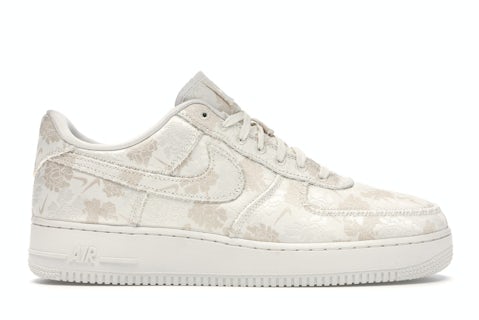 Nike Air Force Low Satin Floral Pale Ivory Men's AT4144-100 US