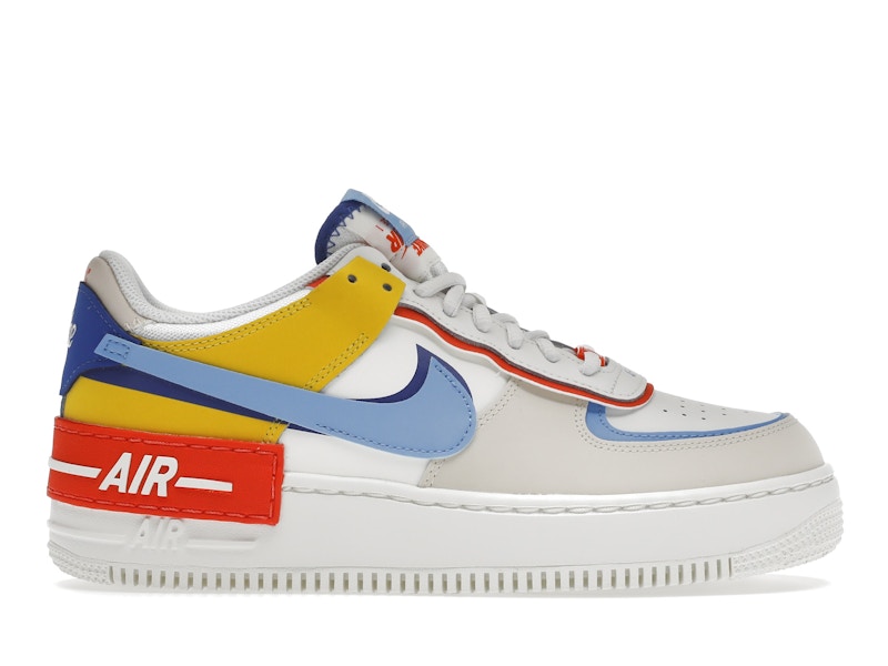 Nike Air Force 1 Low Shadow Sail Game Royal Rush Orange University Blue Women s