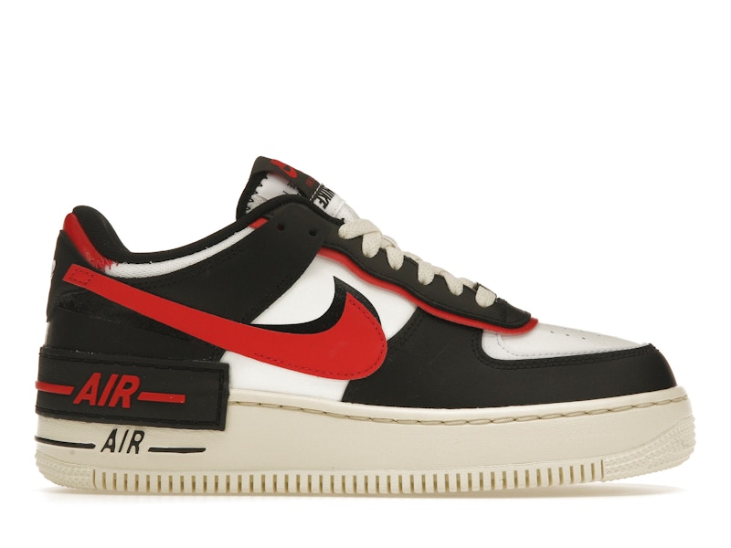 Nike air force 1 low black university hotsell red