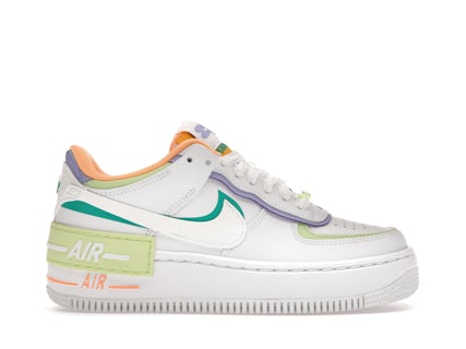 Nike Air Force Low Shadow White Peach Cream Lime (Women's