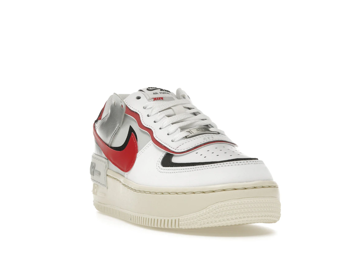 Nike Air Force 1 Low Shadow White Silver Gym Red (Women's)