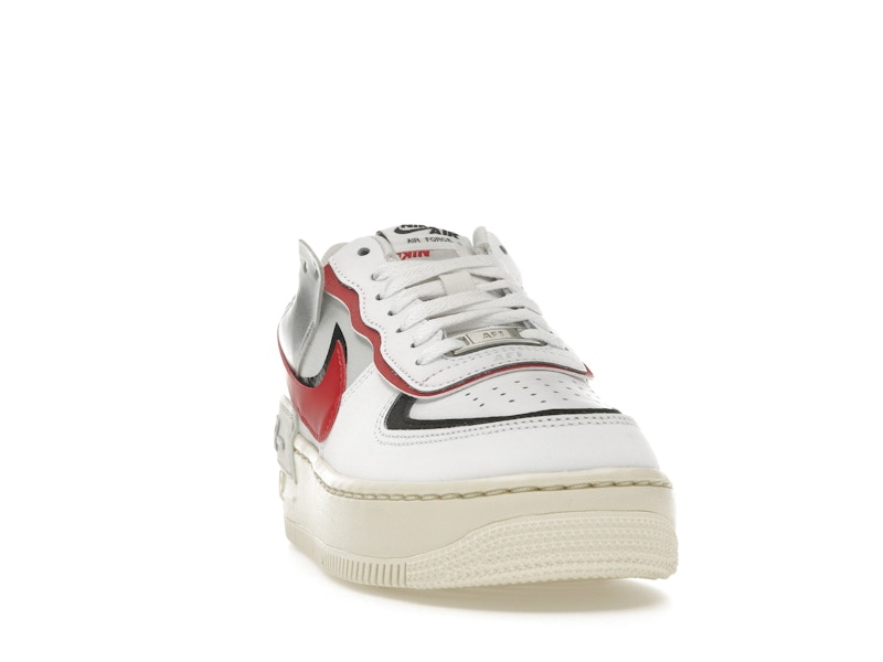 Nike Air Force 1 Low Shadow White Silver Gym Red (Women's)