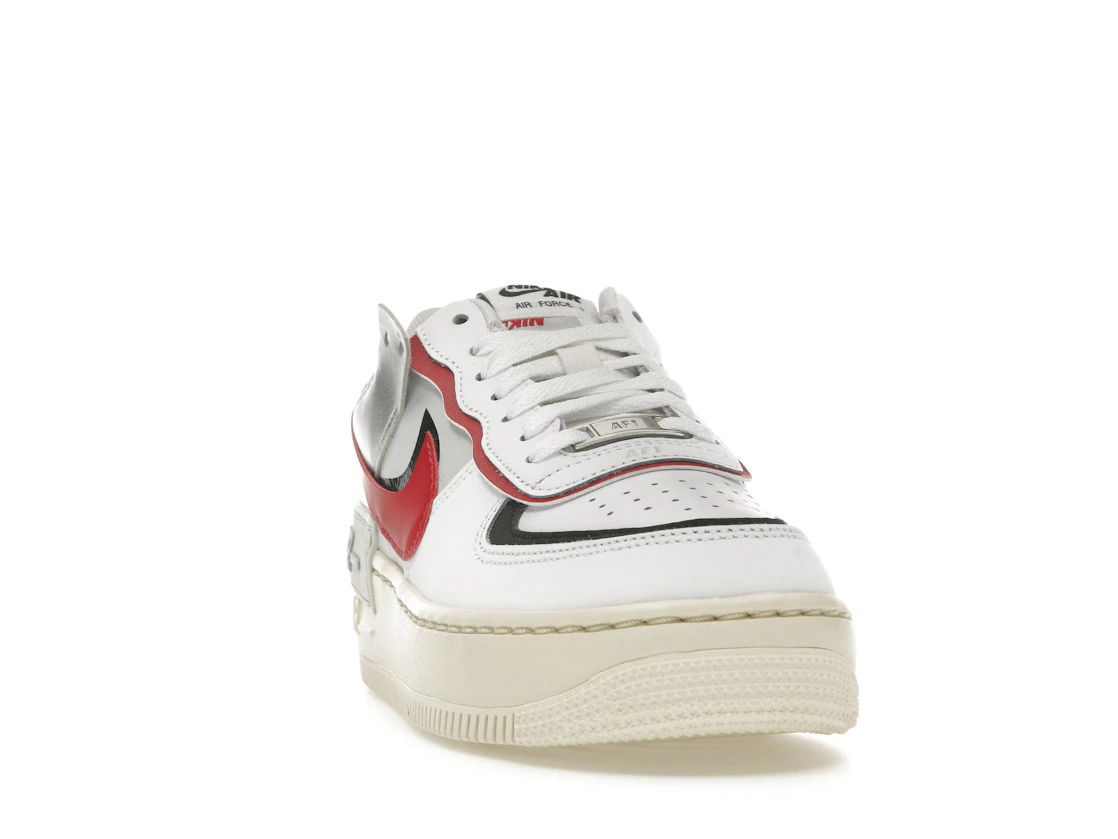 Nike Air Force 1 Low Shadow White Silver Gym Red (Women's)