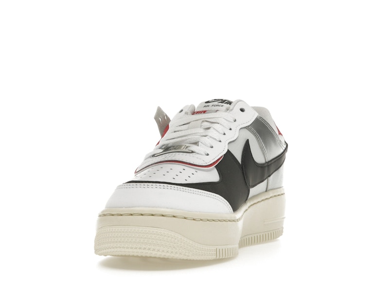 Nike Air Force 1 Low Shadow White Silver Gym Red (Women's)