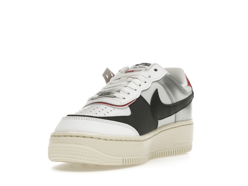 Nike Air Force 1 Low Shadow White Silver Gym Red (Women's)