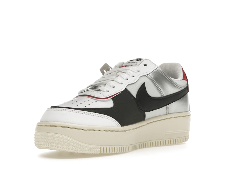 Nike Air Force 1 Low Shadow White Silver Gym Red (Women's)