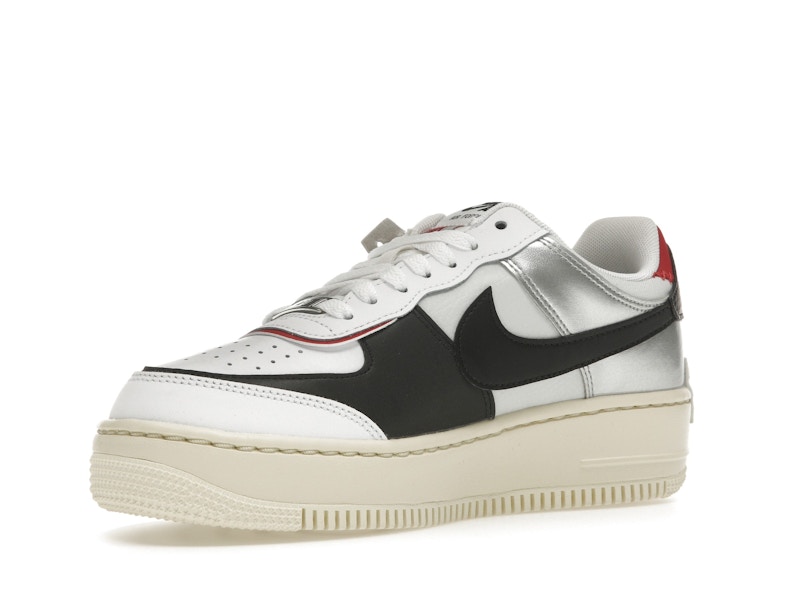 Nike Air Force 1 Low Shadow White Silver Gym Red (Women's)