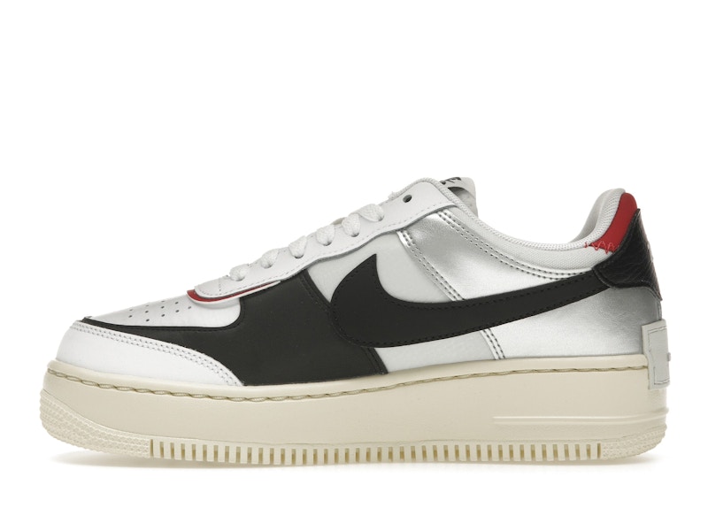 Nike Air Force 1 Low Shadow White Silver Gym Red (Women's)