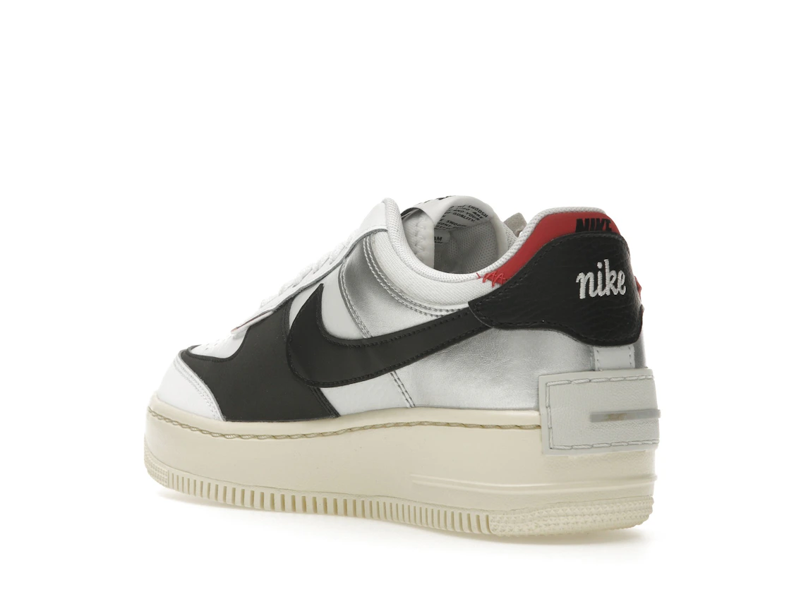 Nike Air Force 1 Low Shadow White Silver Gym Red (Women's)