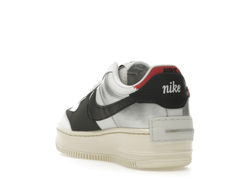 Nike Air Force 1 Low Shadow White Silver Gym Red (Women's)