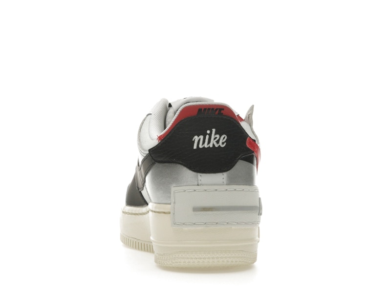 Nike Air Force 1 Low Shadow White Silver Gym Red (Women's)
