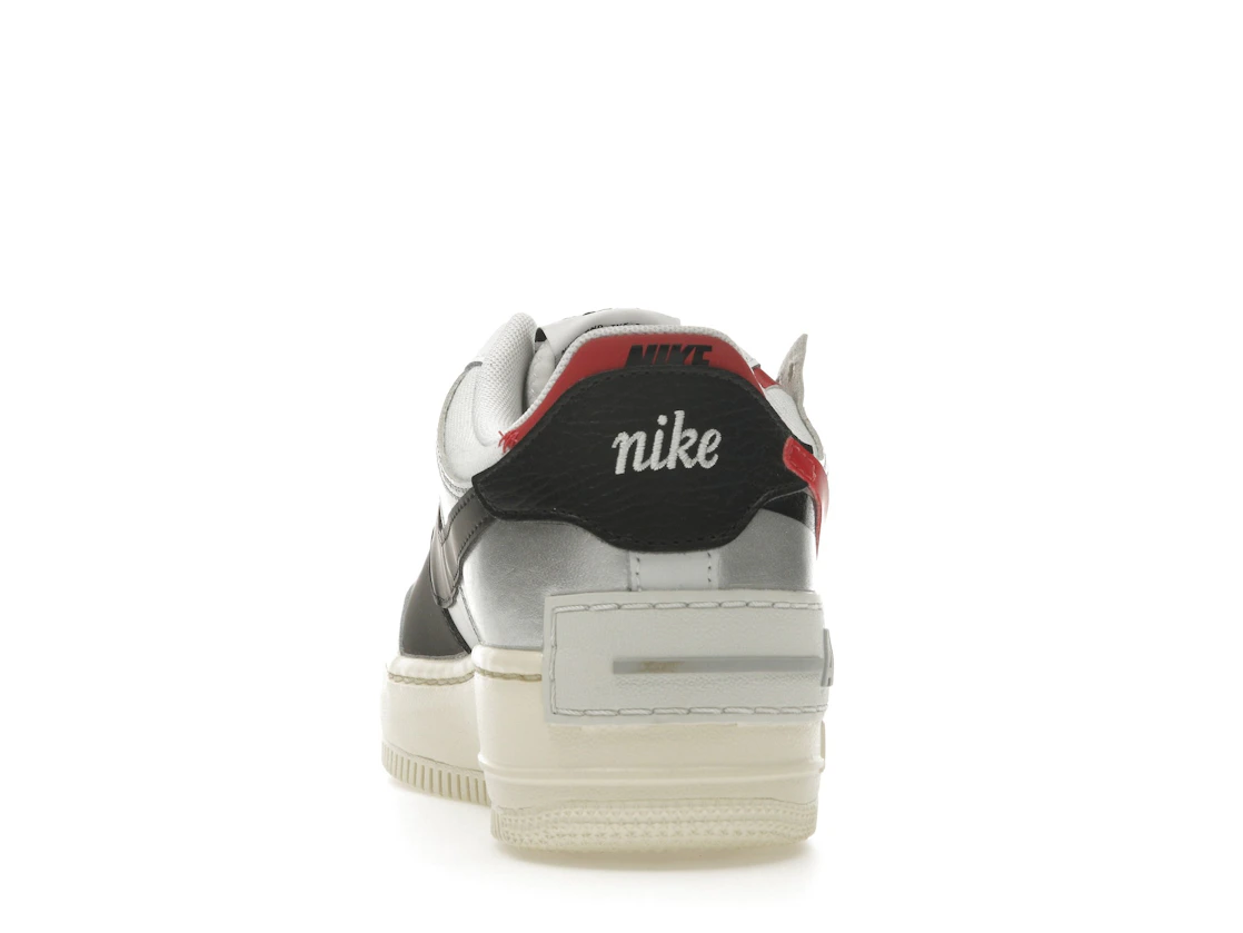 Nike Air Force 1 Low Shadow White Silver Gym Red (Women's)