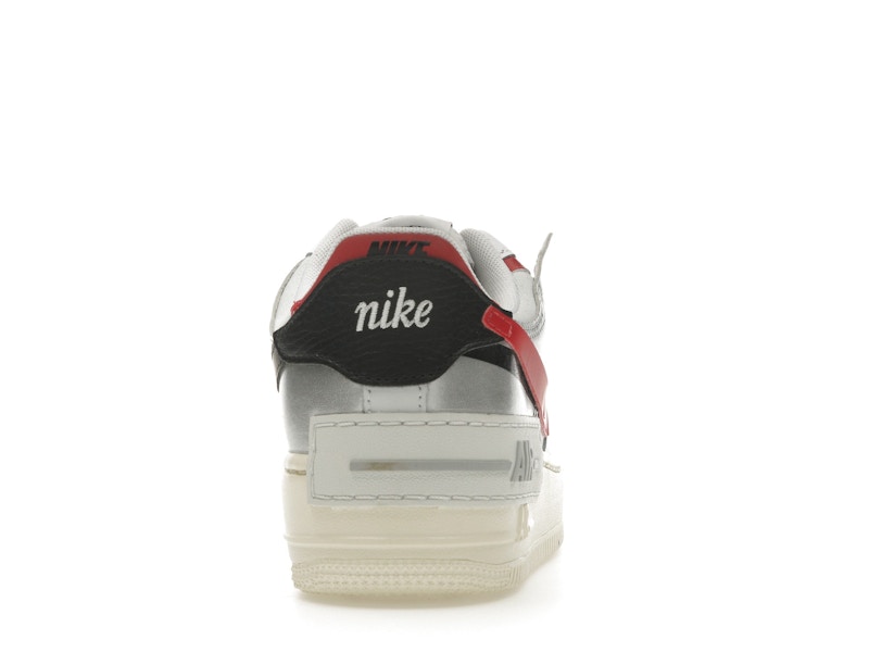 Nike Air Force 1 Low Shadow White Silver Gym Red (Women's)