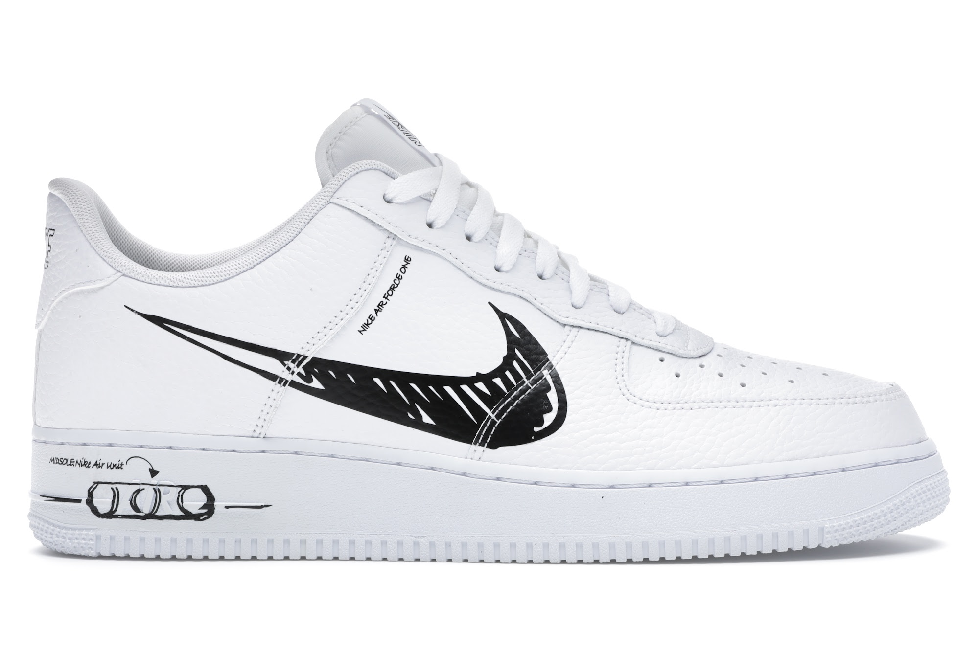 air force one nike white low