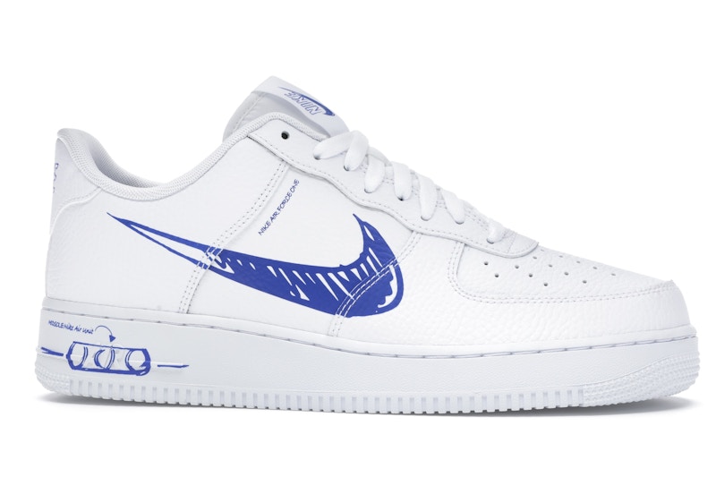 Nike Air Force 1 Low Sketch White Royal