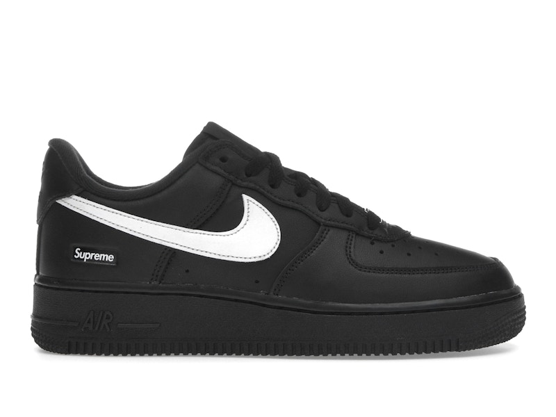 Nike Air Force 1 Low Supreme Black White Men's - CU9225-002 - US