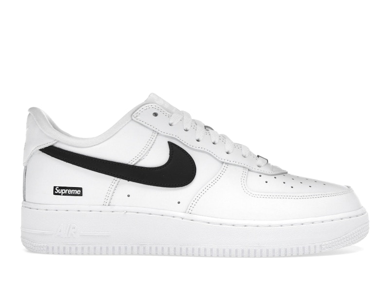 Nike Air Force 1 Low Supreme White Black Men's - CU9225-102 - US