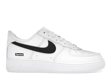 Nike Air Force Low Supreme White Black Men's CU9225-102 US