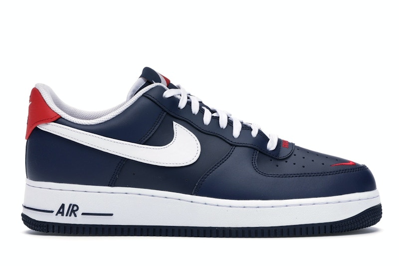 Nike air force 1 navy swoosh deals
