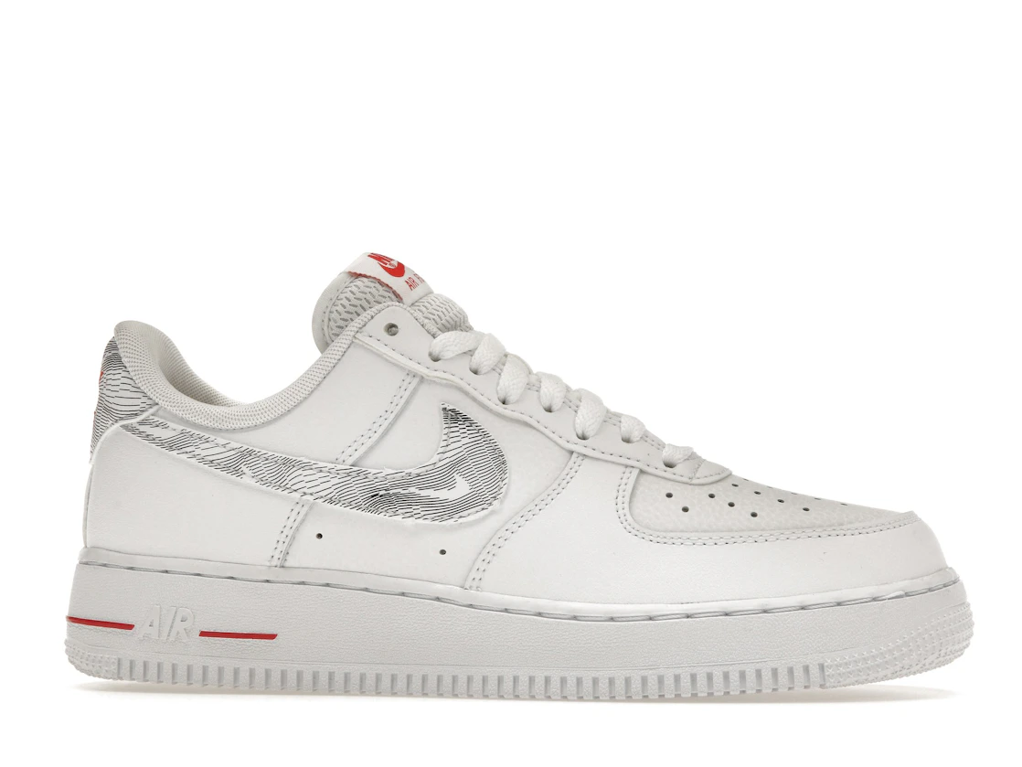 Nike Air Force 1 Low Topography Pack White University Red