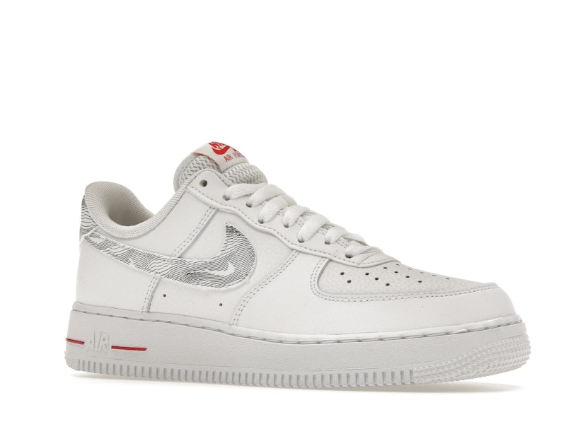 Nike Air Force 1 Low Topography Pack White University Red
