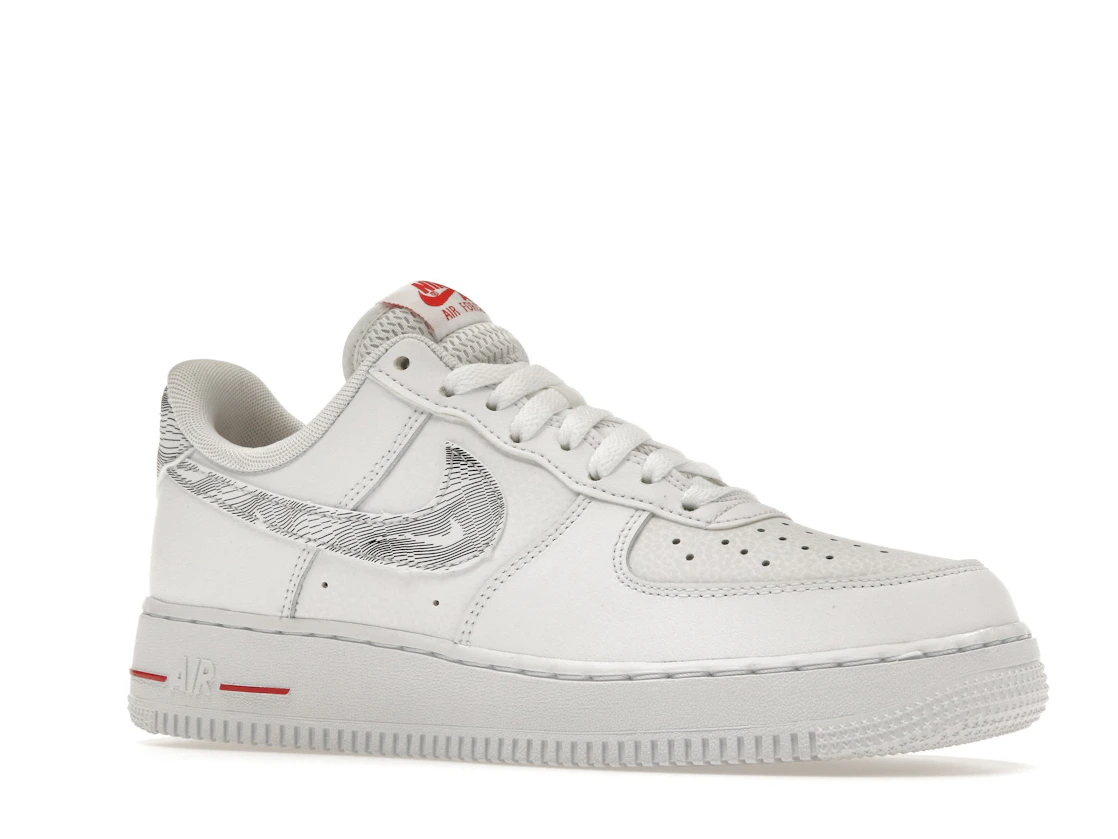 Nike Air Force 1 Low Topography Pack White University Red