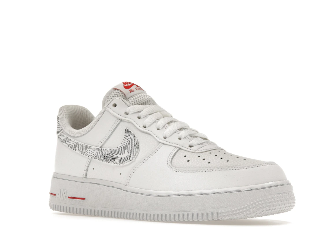 Nike Air Force 1 Low Topography Pack White University Red