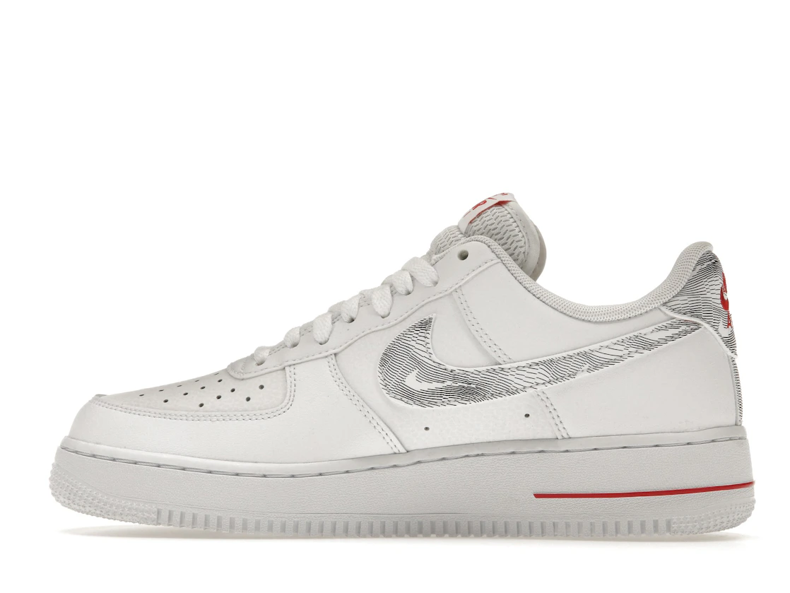 Nike Air Force 1 Low Topography Pack White University Red