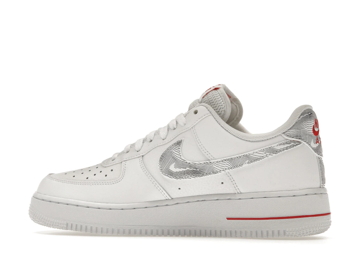 Nike Air Force 1 Low Topography Pack White University Red