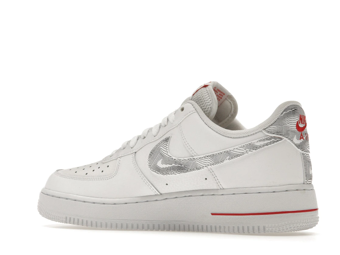 Nike Air Force 1 Low Topography Pack White University Red