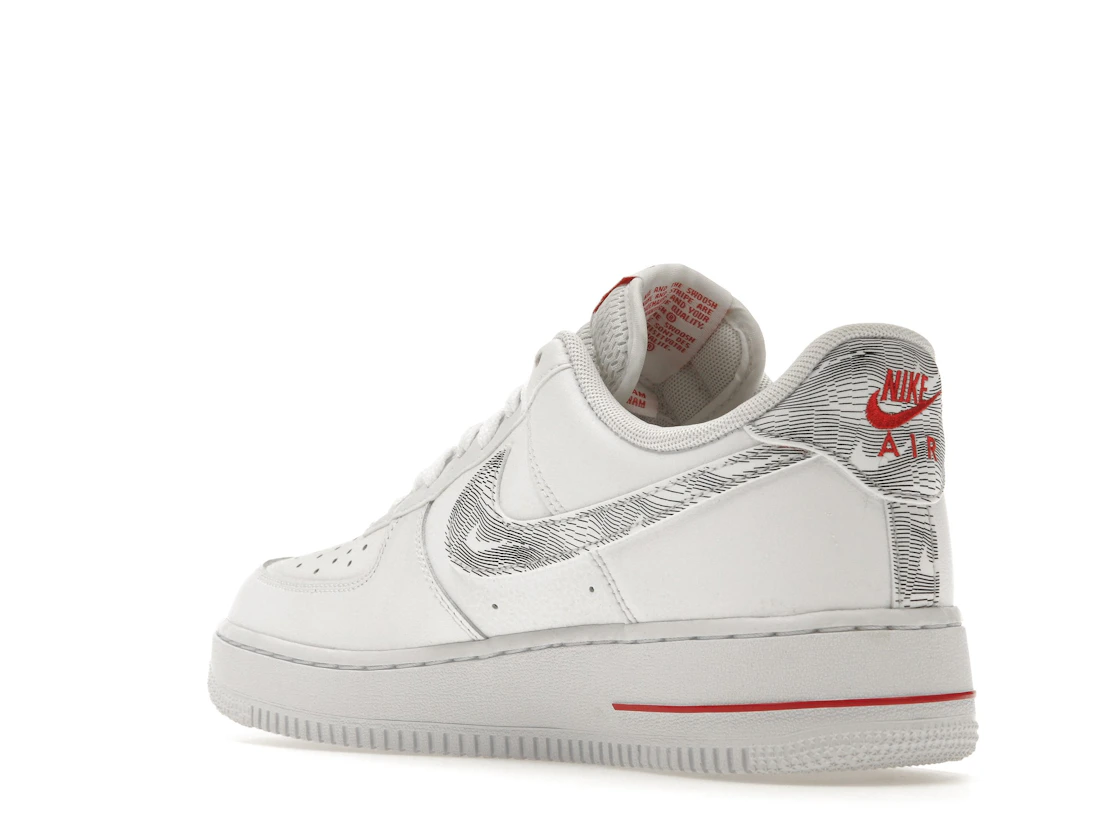 Nike Air Force 1 Low Topography Pack White University Red
