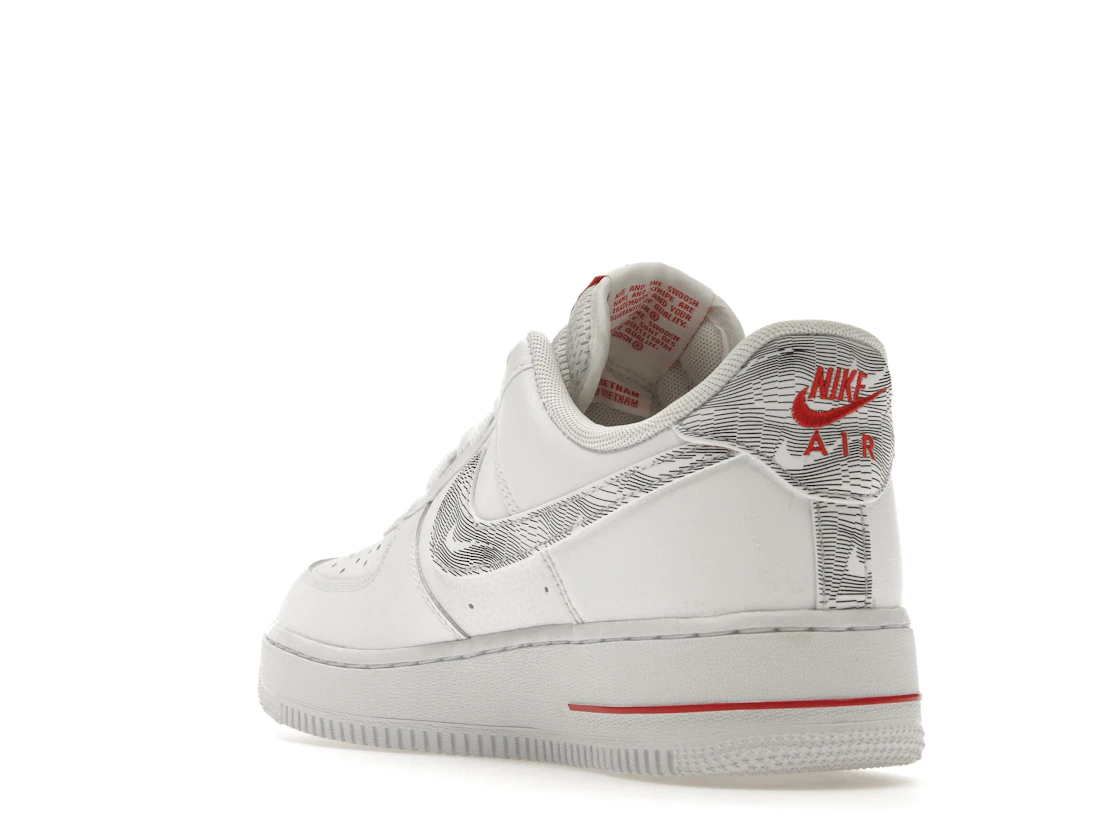 Nike Air Force 1 Low Topography Pack White University Red