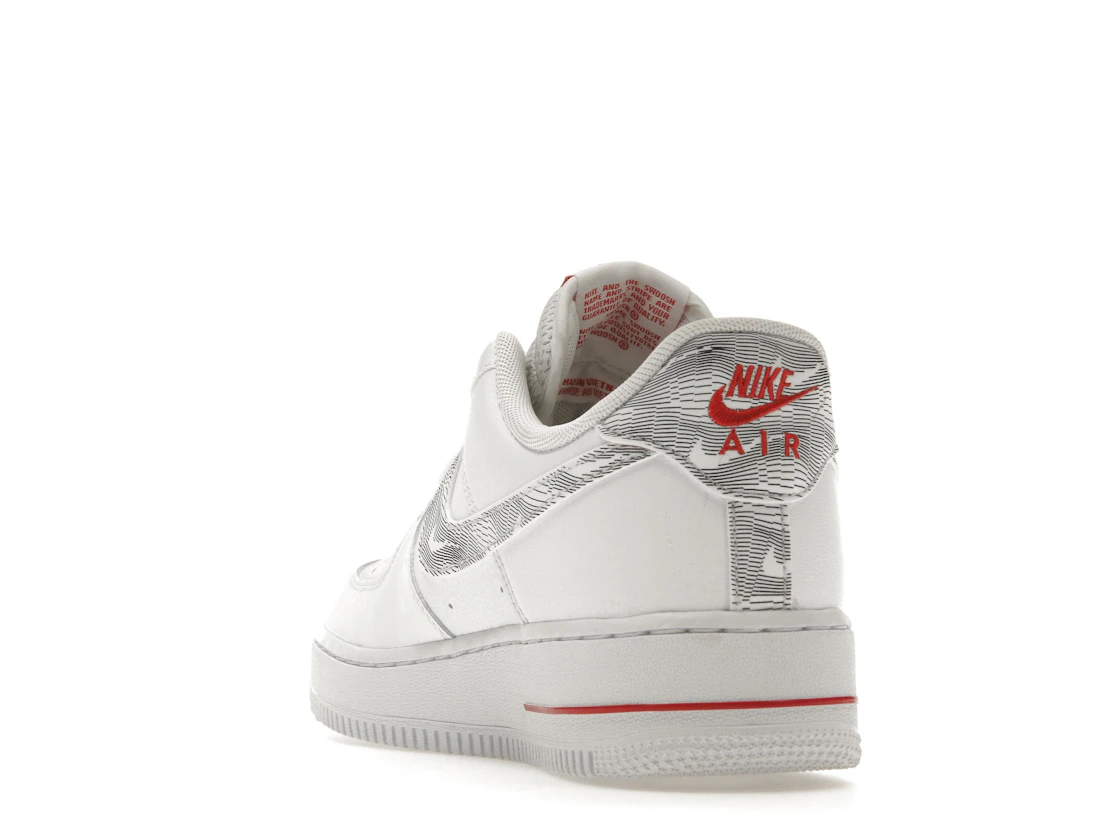 Nike Air Force 1 Low Topography Pack White University Red
