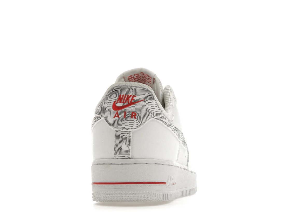 Nike Air Force 1 Low Topography Pack White University Red