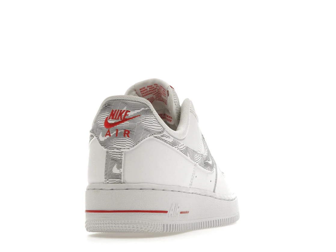 Nike Air Force 1 Low Topography Pack White University Red