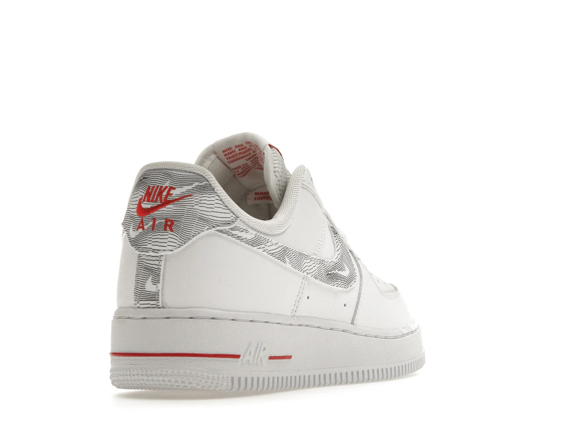 Nike Air Force 1 Low Topography Pack White University Red