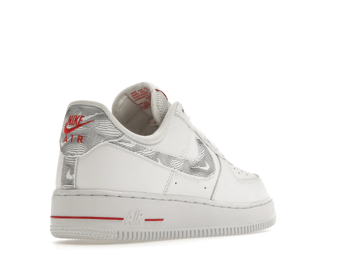Nike Air Force 1 Low Topography Pack White University Red
