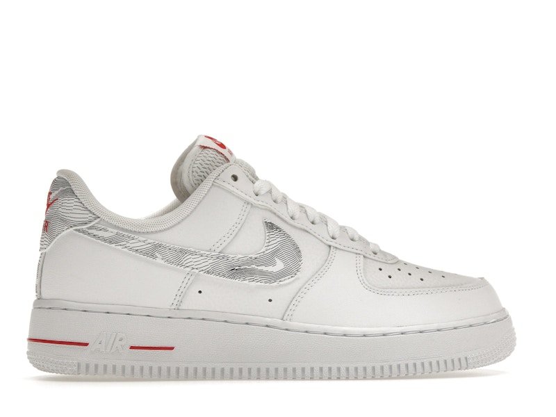 Nike Air Force 1 Low Topography Pack White University Red