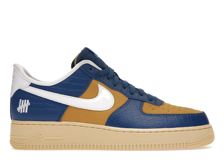 Nike Air Force 1 Low SP Undefeated 5 On It Blue Yellow Croc 0