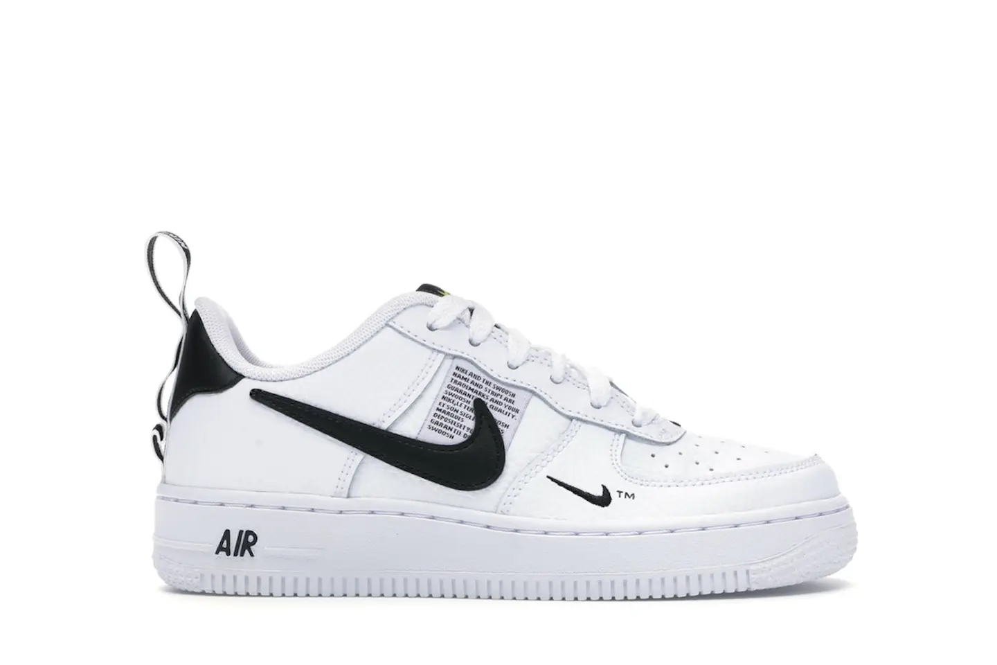 Nike Air Force 1 Low Utility White Black (GS) Kids' - AR1708-100 - US