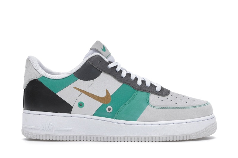 Metallic green air force ones top
