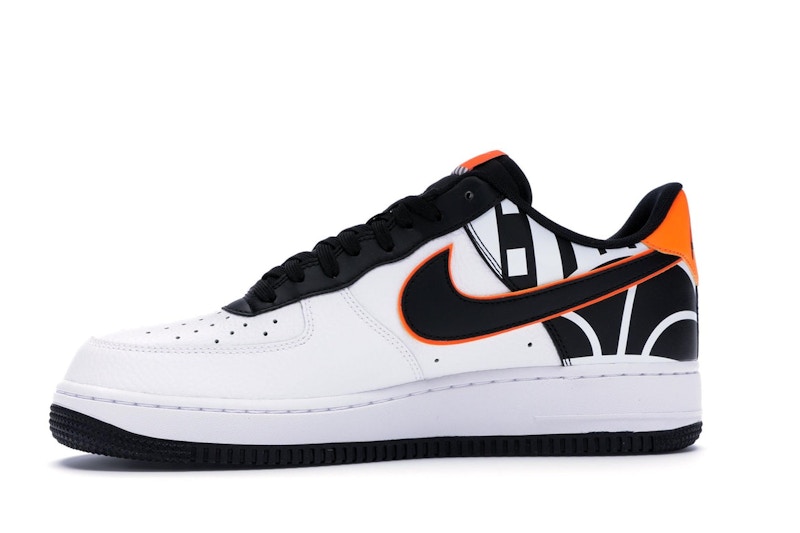 Black orange and white air force ones Clearance